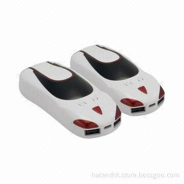 Portable power bank, mobile phone chargers, 5,600mAh capacity
